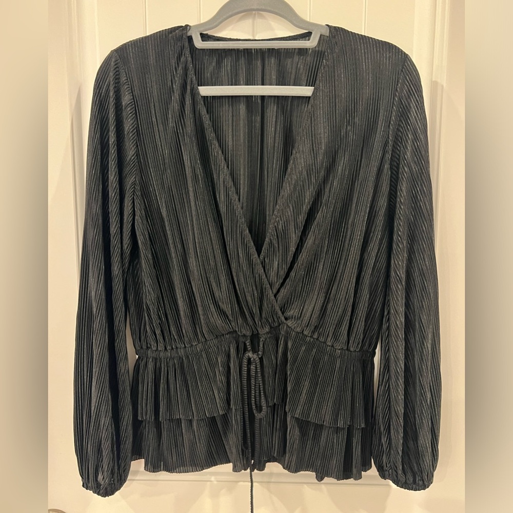 L Black Zara Blouse